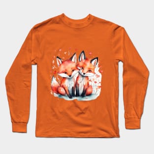 Cute foxes Long Sleeve T-Shirt